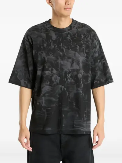 A-COLD-WALL* embroidered-detail Tshirt - Black