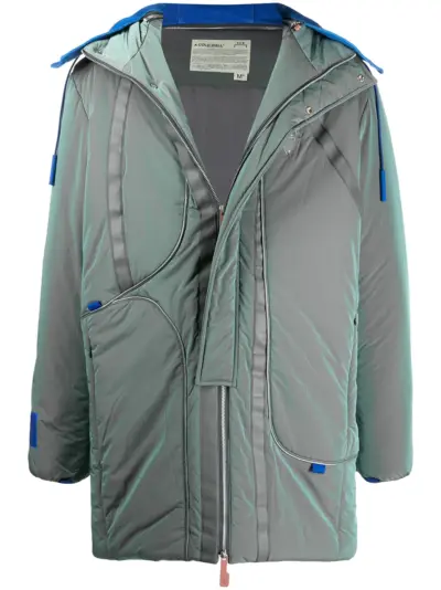 A-COLD-WALL* iridescent padded coat - Green