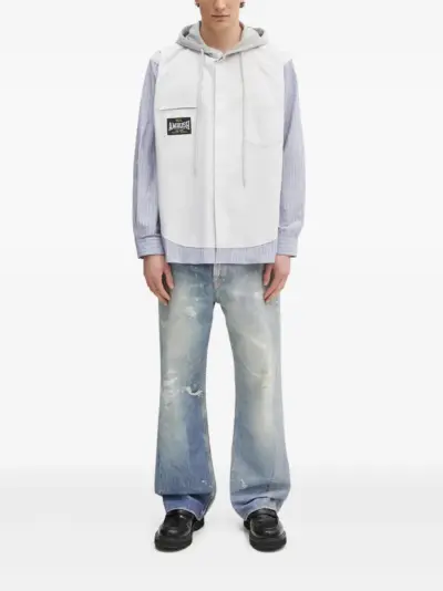 AMBUSH panelled hoodie - Grey