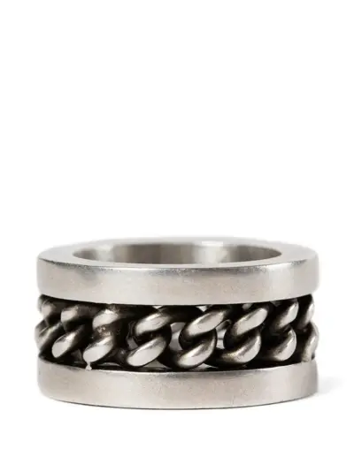 Ann Demeulemeester Marin chain-detail ring - Silver