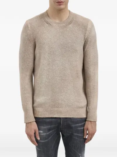 Avant Toi crew-neck sweater - Neutrals
