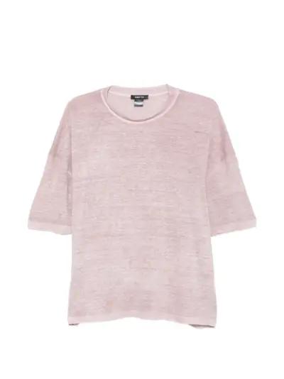 Avant Toi short-sleeve crew-neck T-shirt - Pink