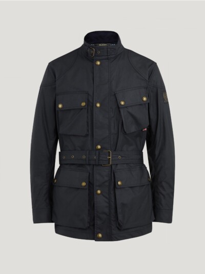 Belstaff Trialmaster Icon Jacket Men's Waxed Cotton Dark Navy Size UK 40