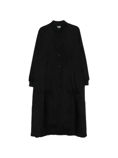 Comme Des Garçons Black single-breasted buttoned coat
