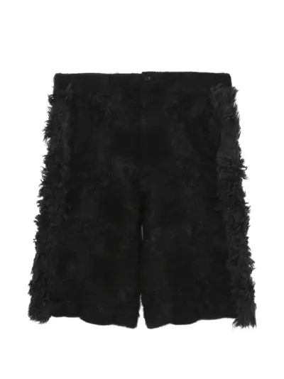 Comme des Garçons Homme Plus fringed shorts - Black