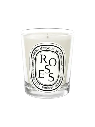 Diptyque Mini Candle Roses - White