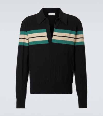 Dries Van Noten Striped polo sweater