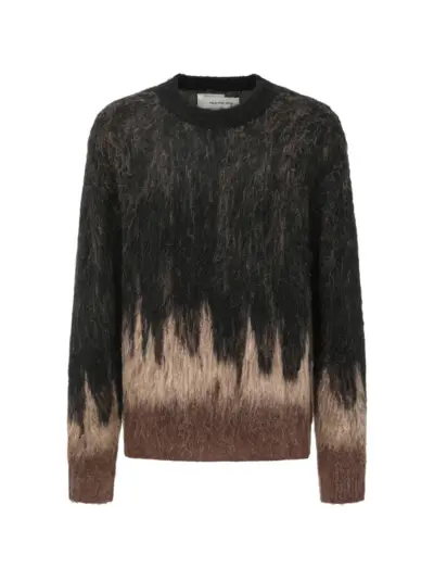 Feng Chen Wang gradient knit sweater - Black
