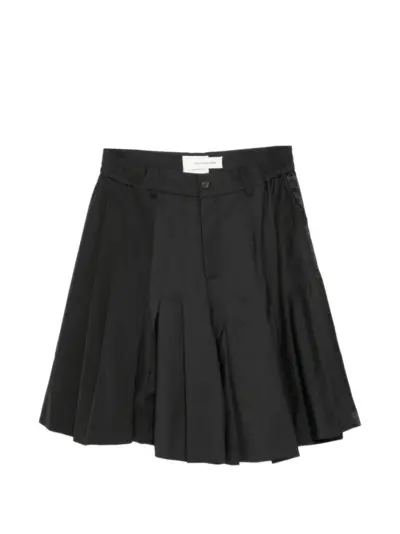 Feng Chen Wang pleated shorts - Black