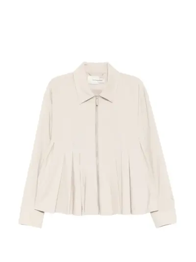 Feng Chen Wang pleated zipped jacket - Neutrals