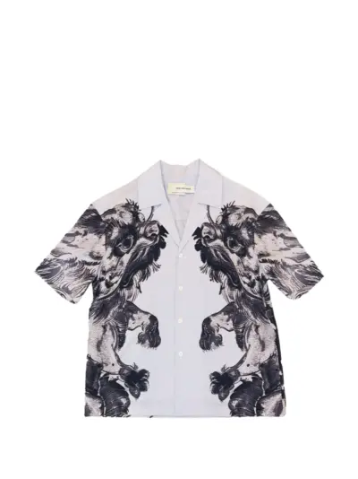 Feng Chen Wang printed shirt - Blue