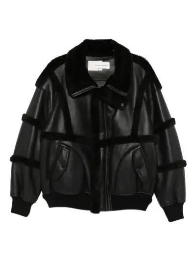 Feng Chen Wang reversible shearling jacket - Black