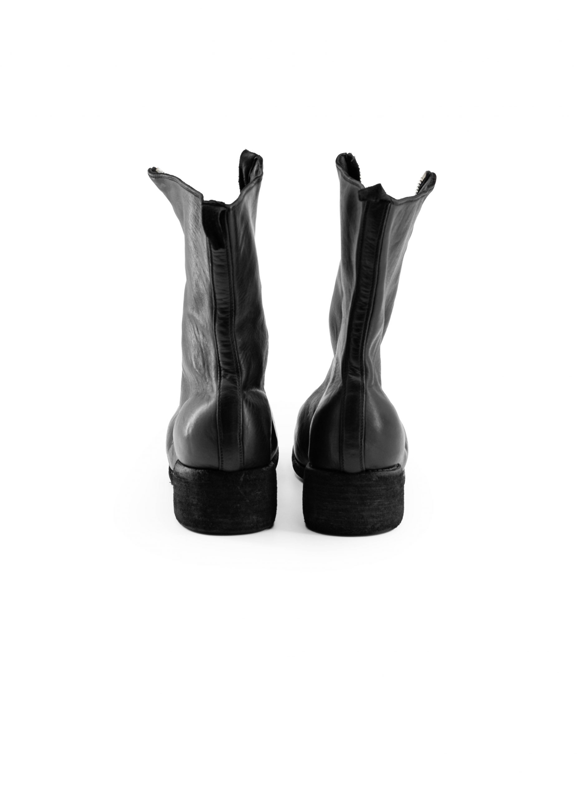 靴 GUIDI - PL2 Horse Full Grain Zip Boots GUIDI PL2 Mid Front Zip Boot, horse fg leather, black