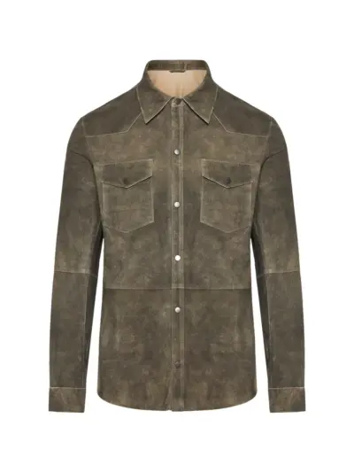 Giorgio Brato chest pockets shirt jacket - Green