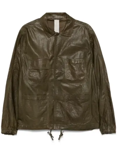 Giorgio Brato leather jacket - Green