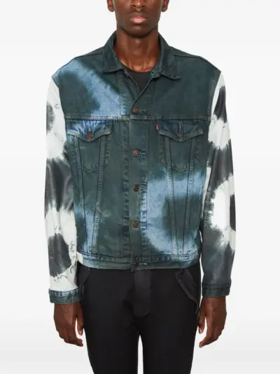 Giorgio Brato tie dye denim jacket - Blue