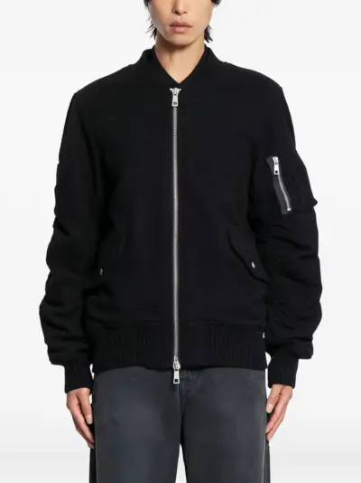 Giorgio Brato zip-fastening bomber jacket - Black