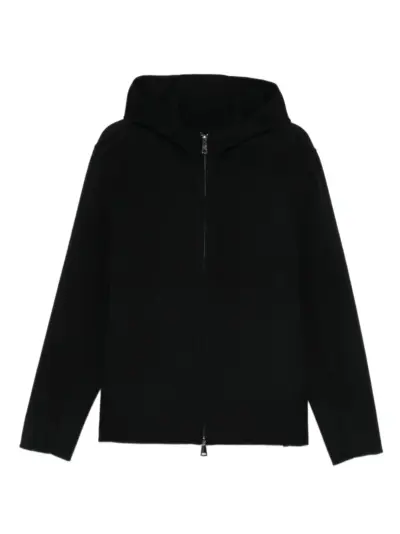 Giorgio Brato zip-up hooded jacket - Black
