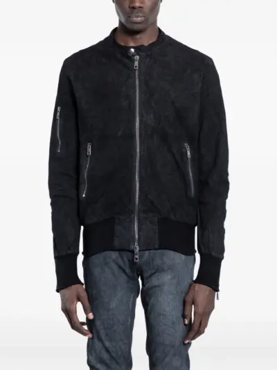 Giorgio Brato zipped biker jacket - Black