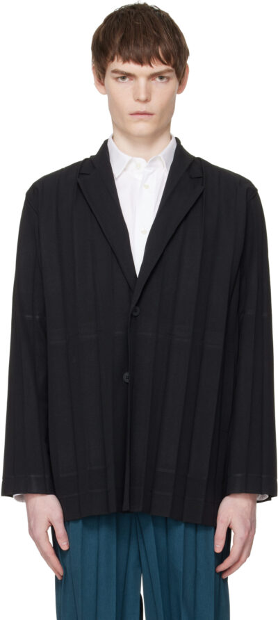 HOMME PLISSÉ ISSEY MIYAKE Black Edge Ensemble Blazer
