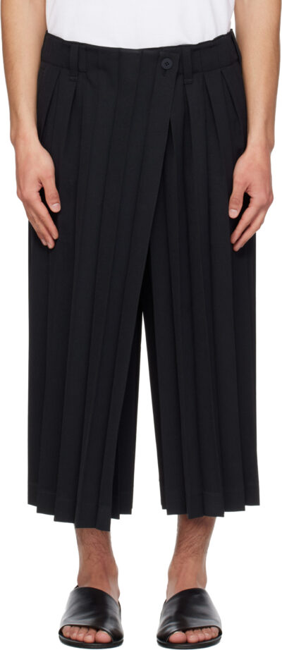 HOMME PLISSÉ ISSEY MIYAKE Black Edge Ensemble Trousers