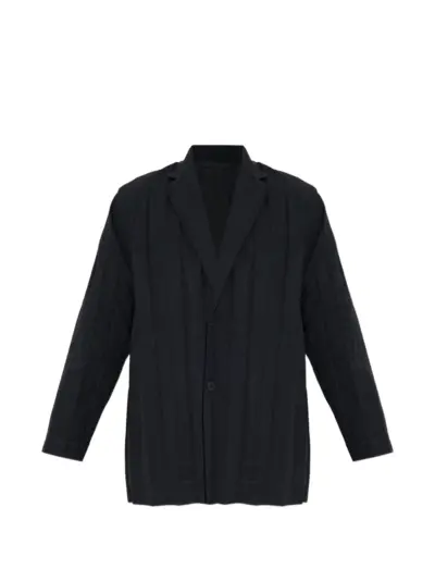 Homme Plissé Issey Miyake pleated jacket - Black