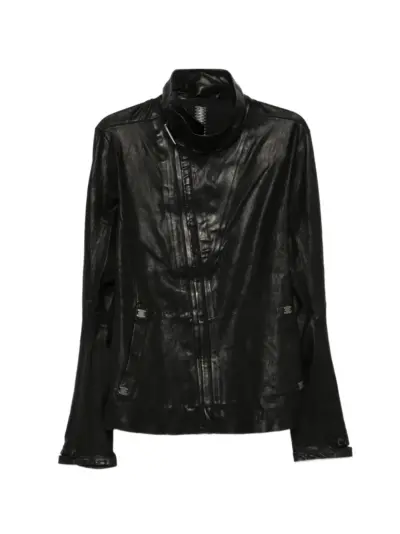 Isaac Sellam Experience zip-up leather jacket - Black