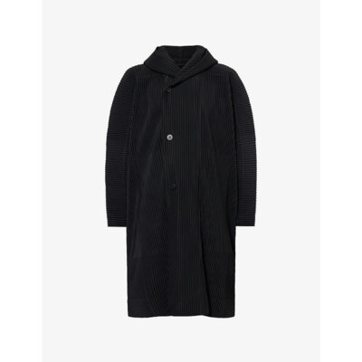 Issey Miyake Mens Homme Plisse Issey Miyake December Pleated Woven Coat