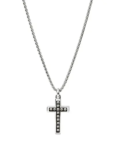 John Hardy nailhead cross necklace - Silver