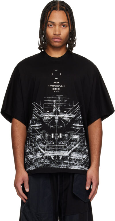 Julius Black Europa Base Oversized T-shirt