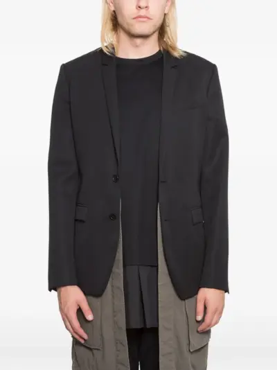 Juun.J buttoned long-sleeve blazer - Black