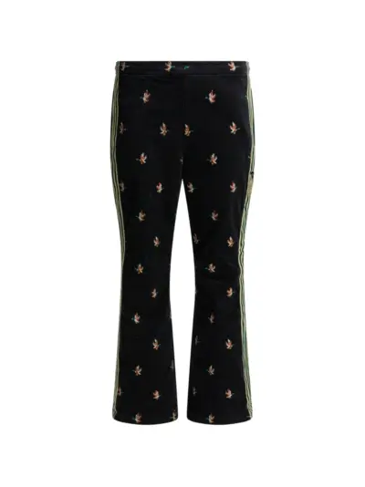 KAPITAL striped embroidered trousers - Black