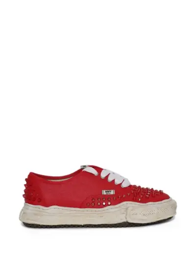 Maison MIHARA YASUHIRO Baker studded sneakers - Red