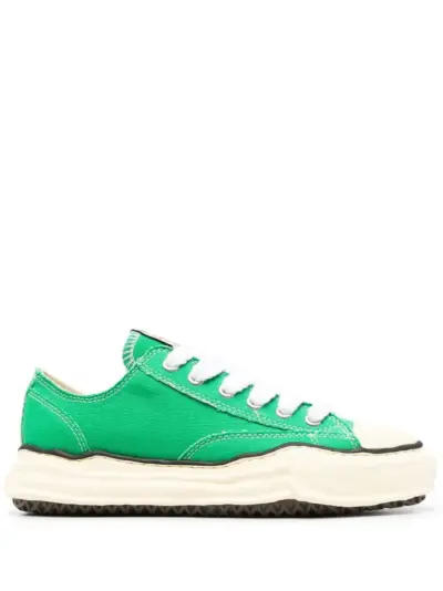 Maison MIHARA YASUHIRO Peterson Original Sole cotton-canvas trainers - Green