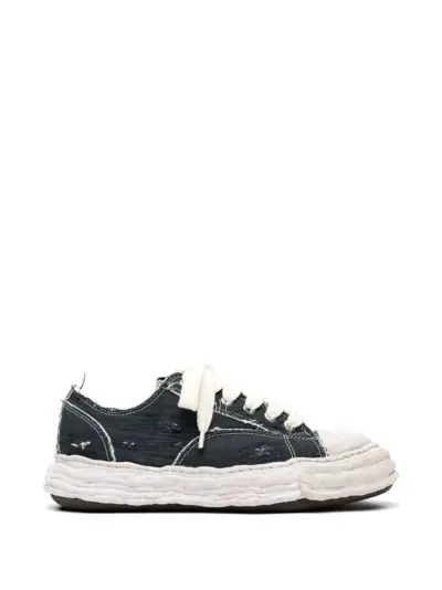 Maison MIHARA YASUHIRO Peterson23 ripped sole low-top sneakers - Black