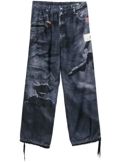 Maison MIHARA YASUHIRO Trompe l'oeil trousers - Black