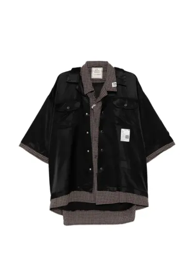 Maison MIHARA YASUHIRO button label shirt - Black