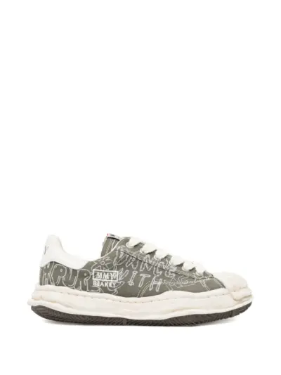 Maison MIHARA YASUHIRO graphic-print trainers - Green