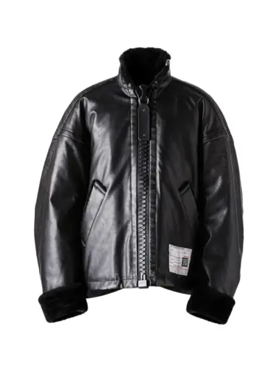 Maison MIHARA YASUHIRO leather jacket - Black