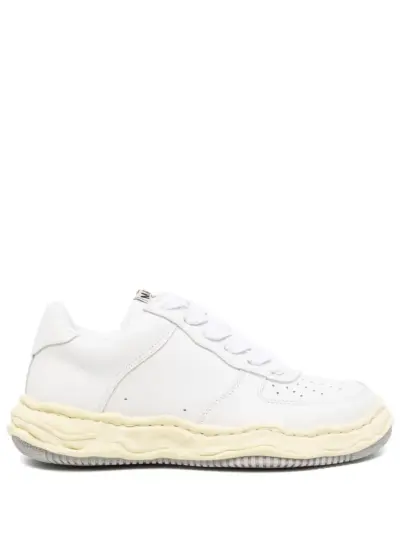 Maison MIHARA YASUHIRO low-top leather sneakers - White