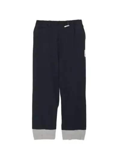 Maison MIHARA YASUHIRO wool layered pants - Blue