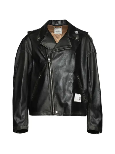 Maison MIHARA YASUHIRO zip cotton jacket - Black