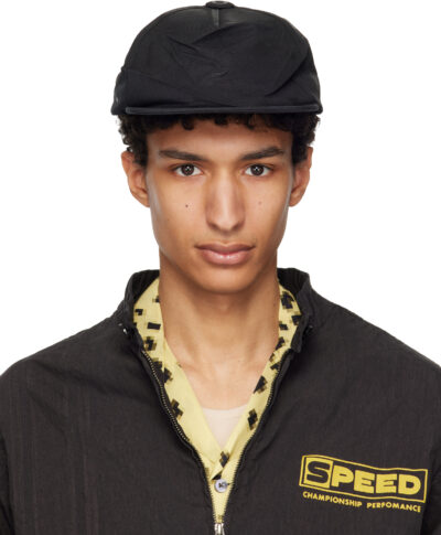 Maison Margiela Black Coated Cotton Cap