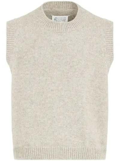 Maison Margiela Shetland wool vest - Neutrals