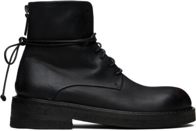 Marsèll Black Parrucca Combat Boots