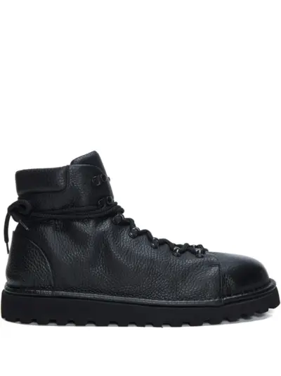 Marsèll pebble-grain leather boots - Black