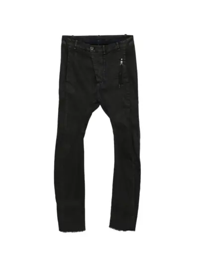 Masnada zip-detail trousers - Black