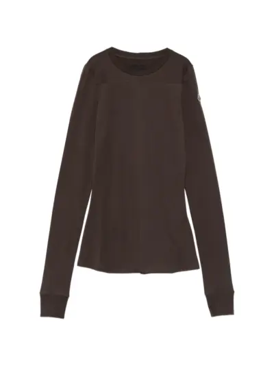 Moncler + Rick Owens Girder long-sleeve T-shirt - Brown