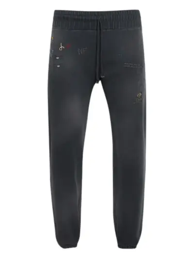 Nick Fouquet embroidered-details track pants - Grey