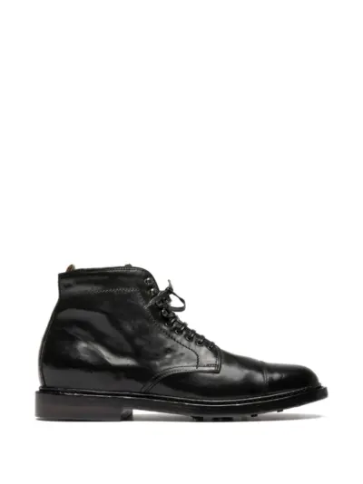 Officine Creative lace-up fastening boots - Black